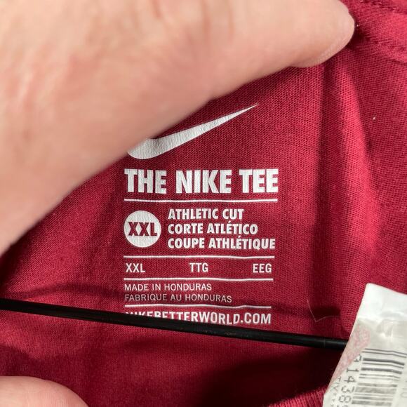 The Nike Tee Athletic Cut Men's XXL Red Oklahoma Sooners "Claim The Bay" College - Picture 4 of 8